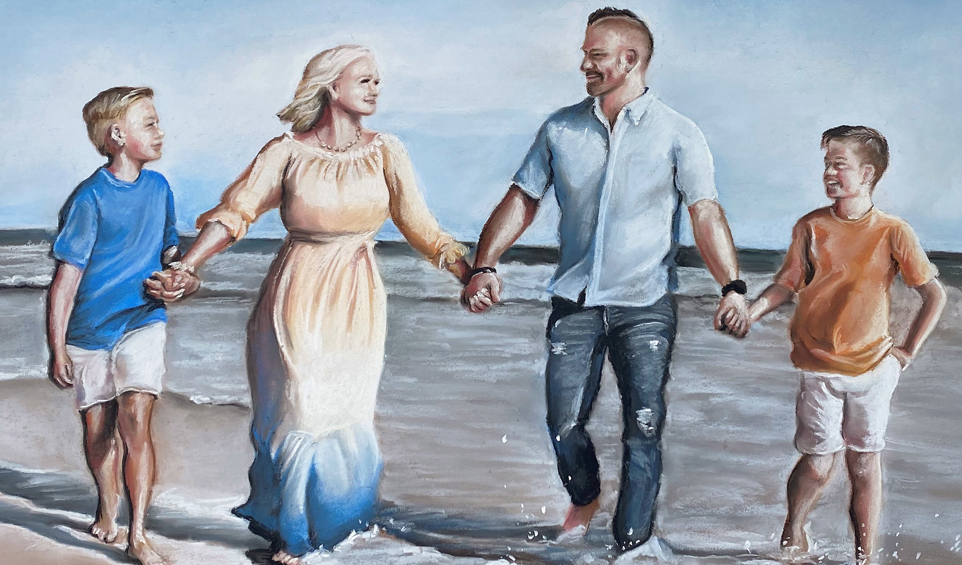 Pastel Portrait Sketch